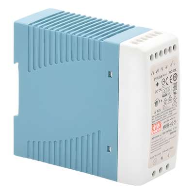 Fuente de Poder Industrial / Riel DIN / 5VCC 40W / Entrada Universal 85-264VAC / 1.31 x 3.54 x 3.94 in