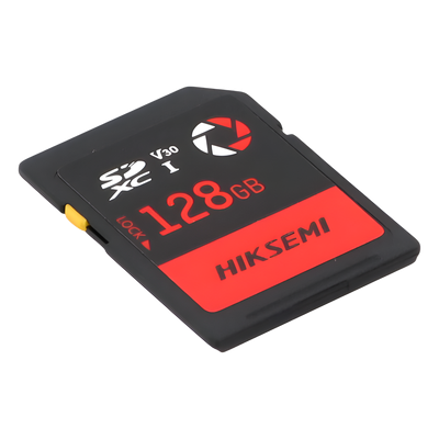 Memoria SD / 128 GB / Lectura 180 MB/s / Escritura 150 MB/s / V30 U3 Clase 10 / -25°C a 80°C / Anti-impactos