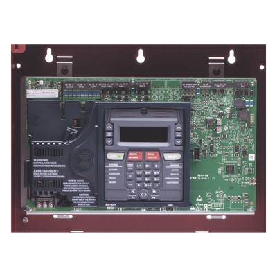Panel Direccionable de Detección de Incendio / 50 Puntos / 1 Lazo SLC / Comunicador Dual IP/POTS / 3,000 m (10,000 ft) / 2 Circuitos NAC / LCD 80 Caracteres
