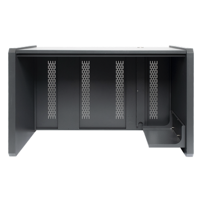 Escritorio de Monitoreo Profesional / 1300 x 750 x 800 mm / Metal de Alta Resistencia / Tapas Retirables / 100 kg / Gris Oxford