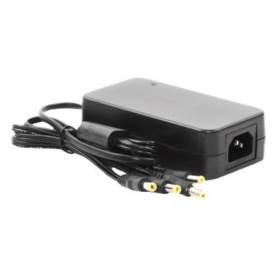 Fuente de Poder / 4 Salidas Jack Macho / 12 Vcc / 5 A / 60 W / 100-240 V~ / 4.6 x 2.4 x 1.3 pulg