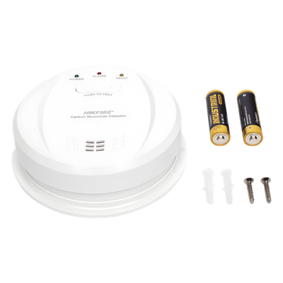Detector de Monóxido de Carbono / Sensor Electroquímico / Alarma 85 dB a 3 m (9.8 ft) / Batería 5 Años / Montaje Pared o Techo