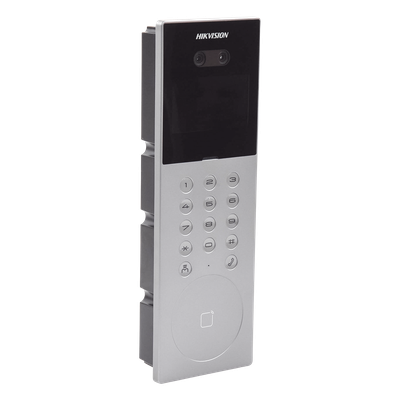 Videoportero IP Multiapartamento / 1080p HD / Reconocimiento Facial IA / Pantalla 4.3' / 5,000 Rostros / 25,000 Tarjetas / IP65 / 500 Departamentos / 9 Frentes de Calle