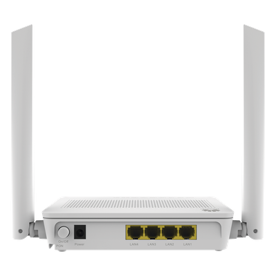 ONT GPON / Wi-Fi 5 Doble Banda / 4 Puertos LAN (2GE + 2FE) / 2 Antenas 7 dBi / Hasta 867 Mbps