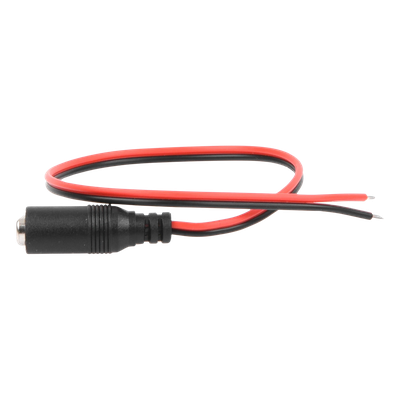 Cable de Alimentación DC / Conector Hembra 5.5 mm/2.1 mm / Puntas Libres / 28.5 cm / Polaridad Codificada / 12 VCC