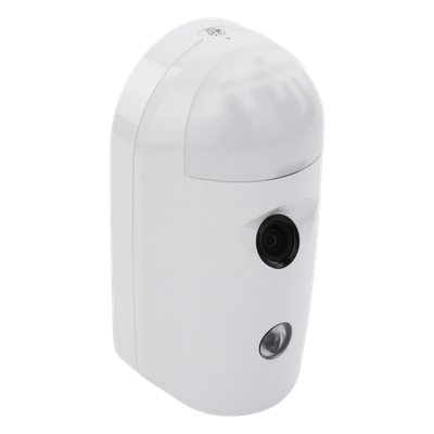 Detector PIR con Cámara Integrada / Full HD 1080p / Detección 12 m (39.4 ft) / Ángulo 85.9° / Inmunidad Mascotas 30 kg / Bus Híbrido