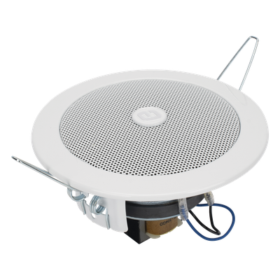 Altavoz de Techo / 4" / 3-6W @ 100V / 70V/100V / Frente Metálico / Resistente a Humedad