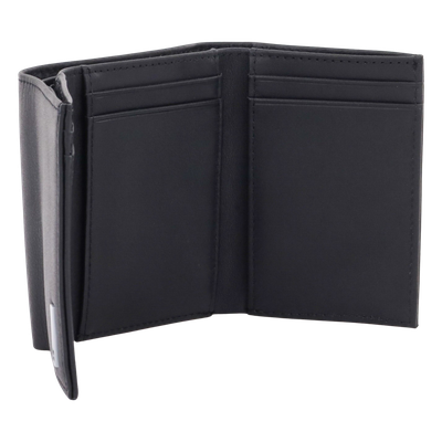 Cartera de Piel / Triple Pliegue / 6 Tarjetas / Divisor de Billetes / 9x10x3 cm / 0.1 kg