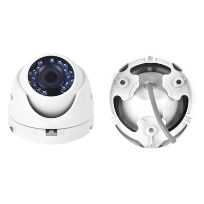 Kit TurboHD / DVR 8 Canales / 8 Cámaras 1080p / Bala y Eyeball / IR 20 m (65.6 ft) / Fuente Regulada 12V-15V / Transceptores UTP
