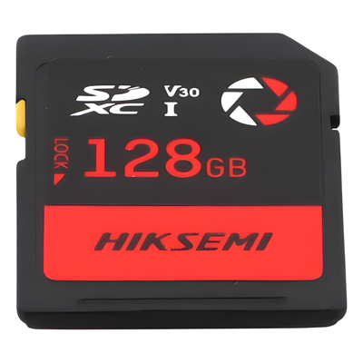 Memoria SD / 128 GB / Lectura 180 MB/s / Escritura 150 MB/s / V30 U3 Clase 10 / -25°C a 80°C / Anti-impactos
