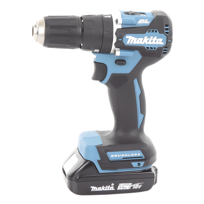 Taladro Rotomartillo Inalámbrico / 18V / 1,700 RPM / 40 N.m / Mandril 13 mm (1/2') / Motor Sin Escobillas / 2 Baterías 1.5 Ah