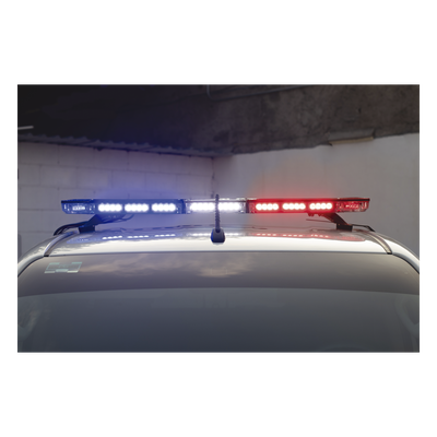 Barra de Luces LED / 47" (119.4 cm) / 88 LED Hyperlux / Rojo/Azul/Ámbar / Control de Tráfico / IP65 / 10-14.8V DC