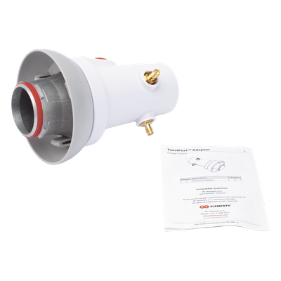 Adaptador TwistPort / Conector RP-SMA / Banda ultra-ancha 5180-6400 MHz / Polarización dual H+V / Diseño sin cables internos