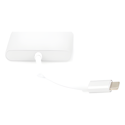 Adaptador Multipuerto USB-C / HDMI 4K / USB 3.0 5 Gbps / Carga PD 65W / 3-en-1 / Plug and Play