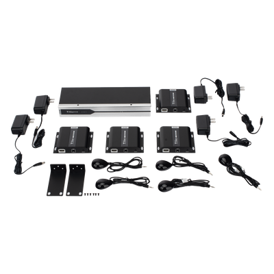 Extensor y Divisor HDMI / 1 Entrada a 4 Salidas / 4Kx2K @ 60 Hz / Alcance 120 m (393.7 ft) / Cat 6/6a / IR Integrado / Operación 24/7