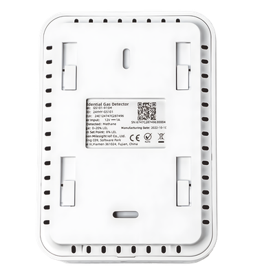 Sensor Detector de Fugas de Gas LoRaWAN / Alarma 85 dB / Salida de Relé y Válvula Solenoide / 800 Registros