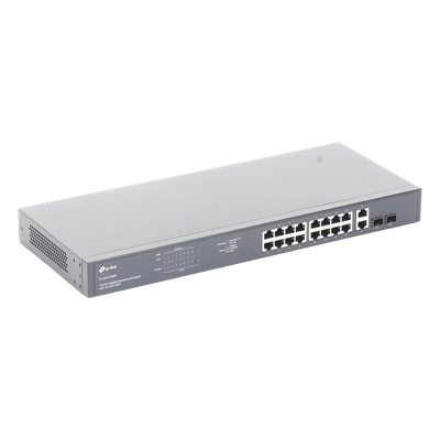 Switch PoE / 16 Puertos Gigabit / 2 SFP / 2 Combo / 250W PoE / 36 Gbps / Rackmount