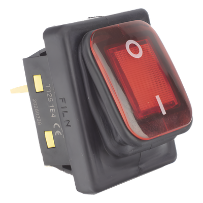 Interruptor Industrial con LED / IP65 / Contactos NO-COM-NC / Operación -40°C a 125°C / 12/24 VCC / 30A