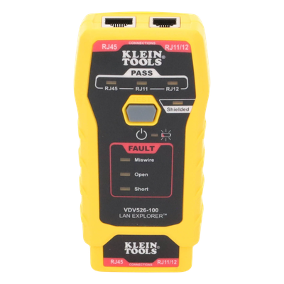Probador de Cables de Red / Prueba Cat3, Cat5e, Cat6/6a / Transmisor Remoto Integrado / LED de Estado / Batería 9V 80 h / 116 g