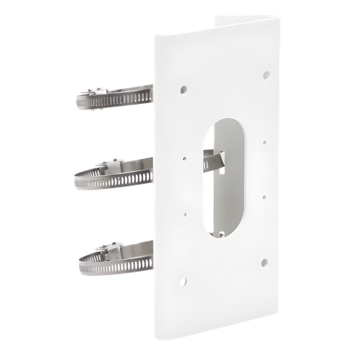 Montaje para Poste / Cámaras Domo y Bala / Acero Inoxidable / 12 Modelos Compatibles / 250 x 127 x 46 mm / 1.2 kg