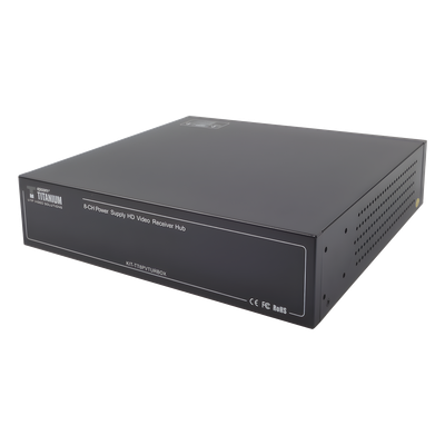 Transceptor Activo / 8 Canales / Video + PoC / UTP Cat 5e/6 / 150 m (492.1 ft) en 4K / 200 m (656.2 ft) en 5 MP / 36 Vcc a 12 Vcc / Rack 19"