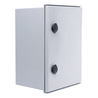 Gabinete de Poliéster / IP65 / 300 x 400 x 200 mm / Carga 30 kg / Placa Trasera Incluida / Cerradura con Llave
