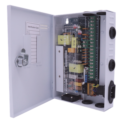 Fuente de Alimentación Profesional / 9 Canales / 16 A Total / 1.8 A por Canal / Voltaje Ajustable 11-15 VCC / 200 W / Operación -20°C a 70°C
