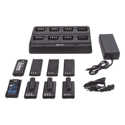 Cargador de Escritorio / 8 Cavidades / Dual Química Ni-MH y Li-Ion / 15 V 8 A / 100-240 VCA