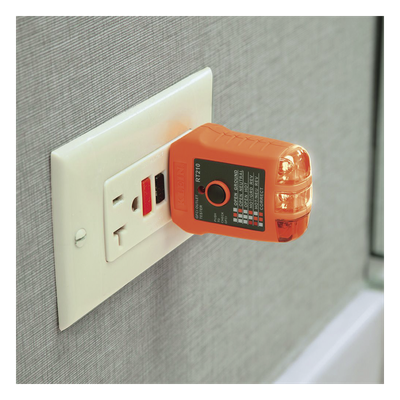 Amperímetro de Gancho / 400A CA / CAT III 600V / Probador de Fase / Divisor de Línea / Retroiluminado / 2 m (6.6 ft) de Protección ante Caídas
