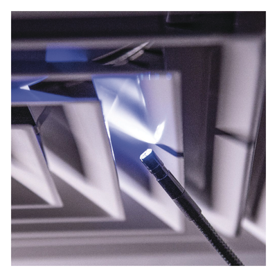 Boroscopio de Inspección / Cámara IP67 / Resolución 640x480 / Cuello de Cisne Blindado 3 m (10 ft) / 6 LED Ajustables / Conexión Android OTG