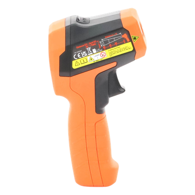 Termómetro Infrarrojo / Doble Láser / IR y Sonda Tipo K / Rango -40 a 650 °C (-40 a 1200 °F) / Resolución 20:1 / Emisividad Ajustable