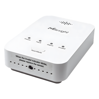 Sensor Detector de Fugas de Gas LoRaWAN / Alarma 85 dB / Salida de Relé y Válvula Solenoide / 800 Registros