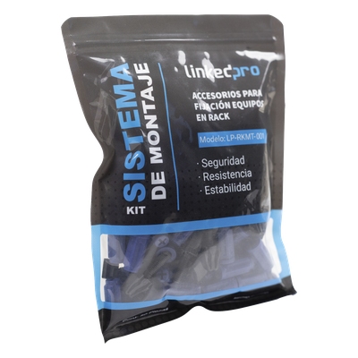 Kit de Montaje Rápido para Rack / Sin Tuercas Enjauladas / Carga 50 kg (110.2 lb) / 19 Pulgadas / 50 Piezas / Polímero Resistente