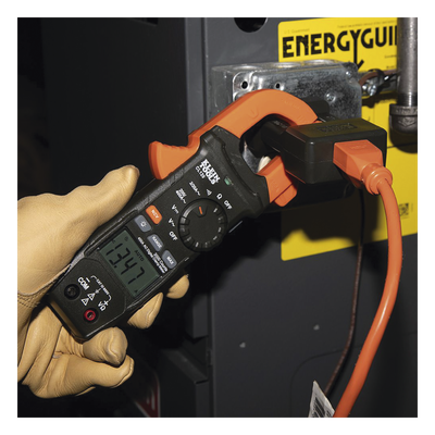 Amperímetro de Gancho / 400A CA / CAT III 600V / Probador de Fase / Divisor de Línea / Retroiluminado / 2 m (6.6 ft) de Protección ante Caídas