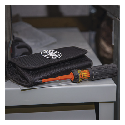 Juego de Desarmadores Intercambiables con Aislamiento 1000V / 8 Puntas / Mango Ergonómico / Estuche Enrollable