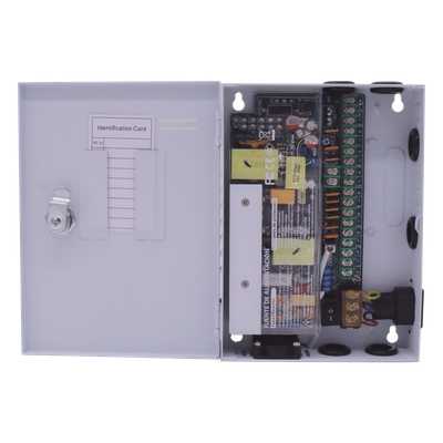 Fuente de Alimentación Profesional / 9 Canales / 16 A Total / 1.8 A por Canal / Voltaje Ajustable 11-15 VCC / 200 W / Operación -20°C a 70°C