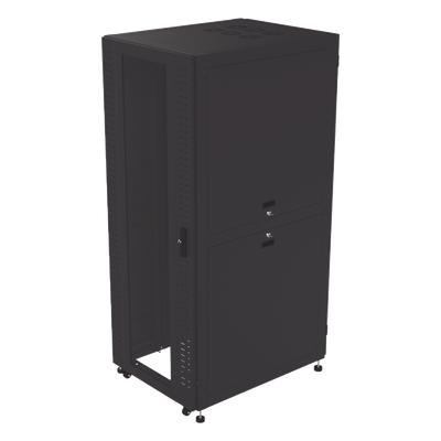 Gabinete Rack 19" / 42UR / 800 x 1000 mm / Acero / Carga 1268 kg / Puerta con Cristal Templado