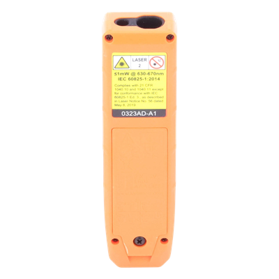 Medidor Láser de Distancia / Rango 5.1 cm a 30.5 m (16.7 ft a 100.1 ft) / Precisión 1/16'' / Pantalla LCD Dual / Clip de Bolsillo