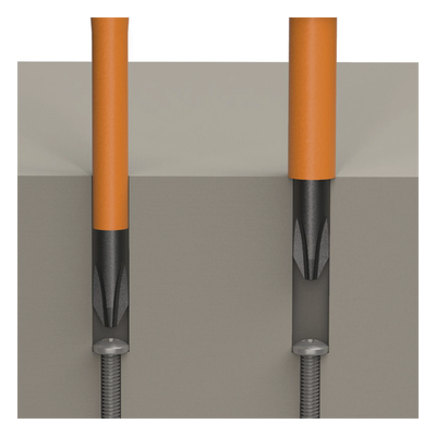 Juego de Desarmadores Intercambiables con Aislamiento 1000V / 8 Puntas / Mango Ergonómico / Estuche Enrollable