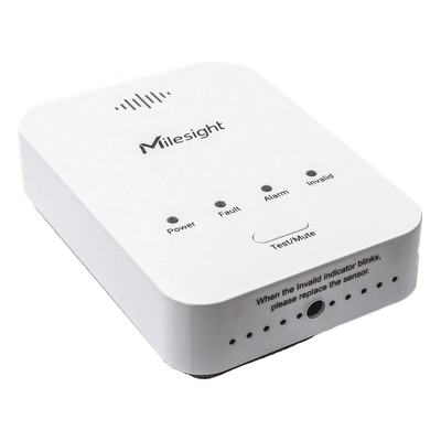 Sensor Detector de Fugas de Gas LoRaWAN / Alarma 85 dB / Salida de Relé y Válvula Solenoide / 800 Registros